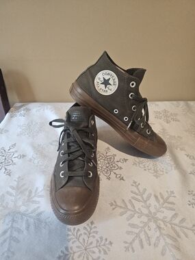 Converse CTAs Condura  Chuck Taylor All Star  Mid-Top Sneakers  Kahki Sz 7.5